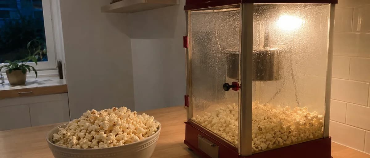 Popcornmaskin bäst i test 2026: varmluft eller kittel med olja