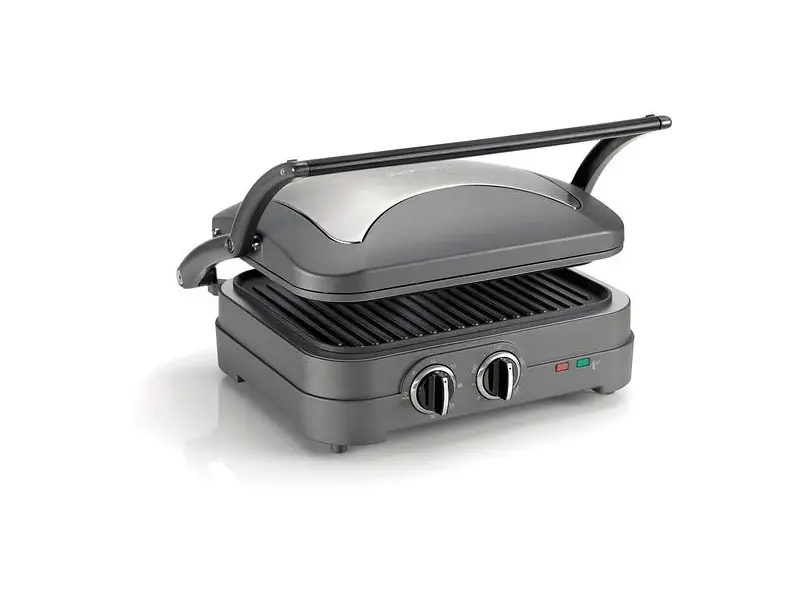 Cuisinart GR47E kontaktgrill i borstat rostfritt stål