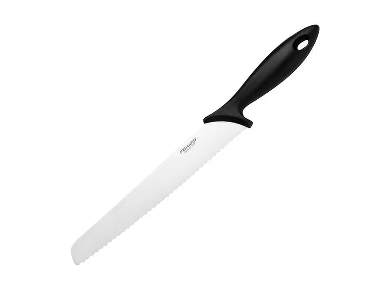 Fiskars Essential brödkniv 23 cm med svart plasthandtag