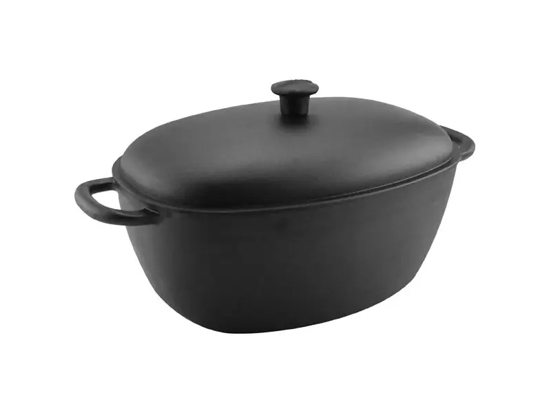 Carl Victor oval gjutjärnsgryta 6 L med gjutjärnslock