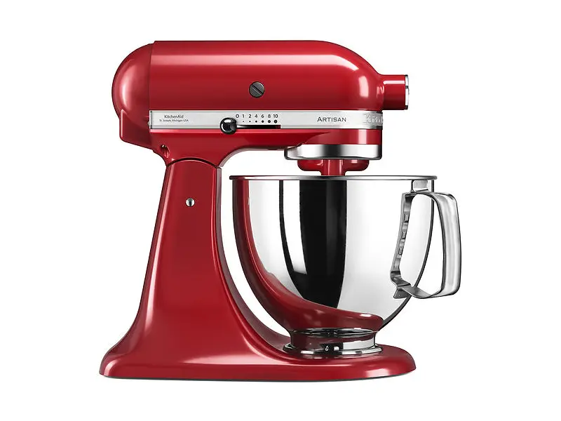 KitchenAid Artisan 5KSM125 köksmaskin med fällbart drivhuvud och rostfri skål