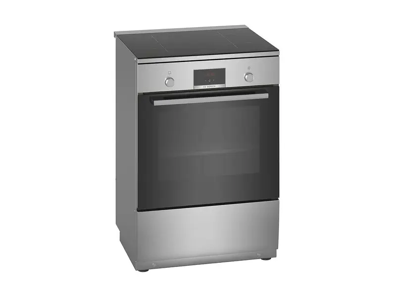 Bosch HLN39A050U fristående induktionsspis i rostfritt stål