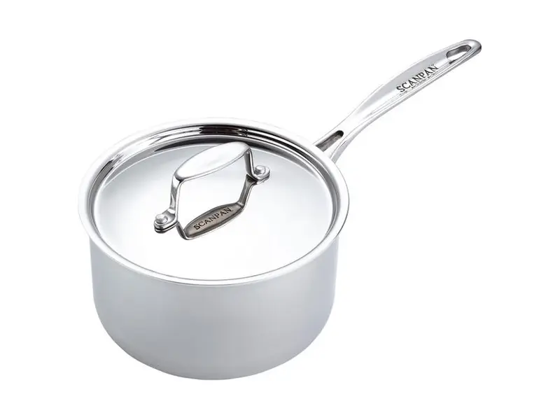 Scanpan Fusion 5 kastrull i högblankt rostfritt stål med stållock