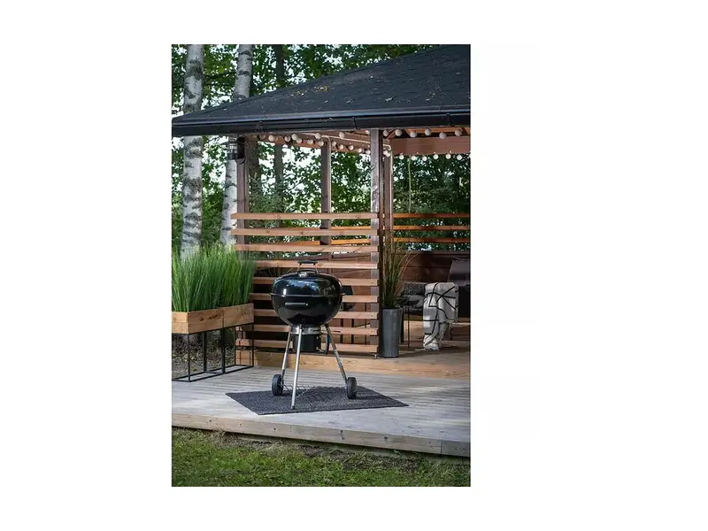 Mustang Grill Gourmet 57 klotgrill med locktermometer och två stora hjul