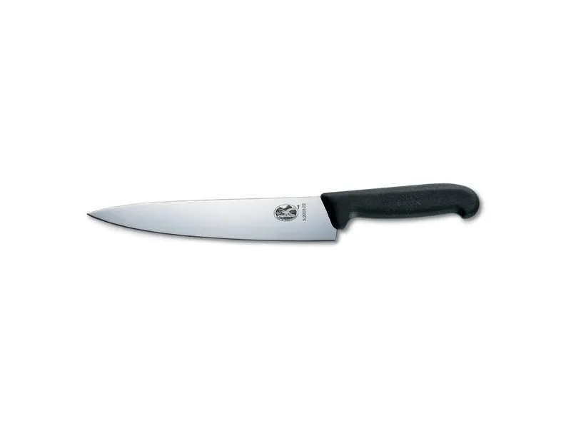 Victorinox Fibrox kockkniv 22 cm med svart halkfritt Fibrox-handtag