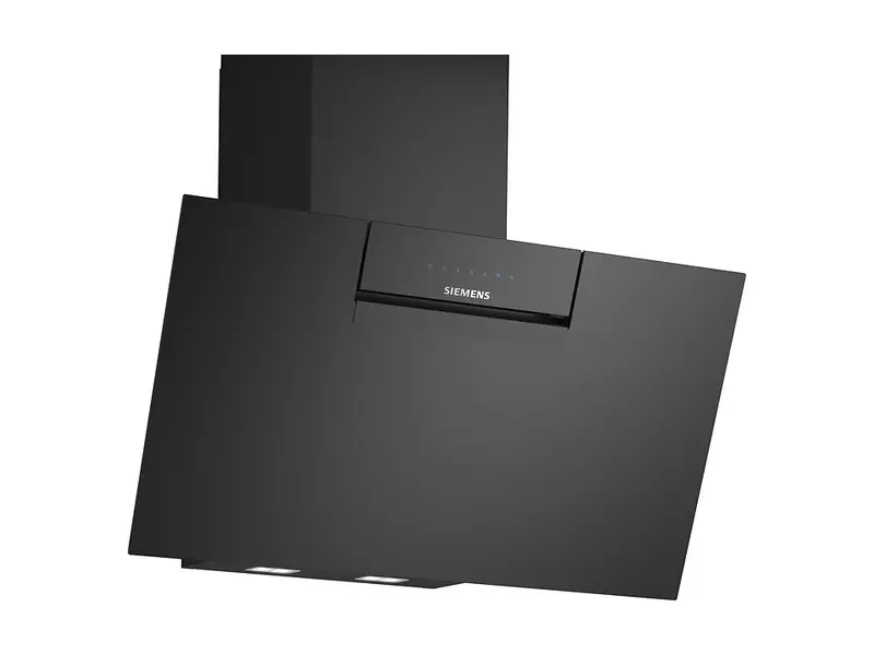 Siemens iQ300 LC87KFN60 vägghängd köksfläkt i svart glas