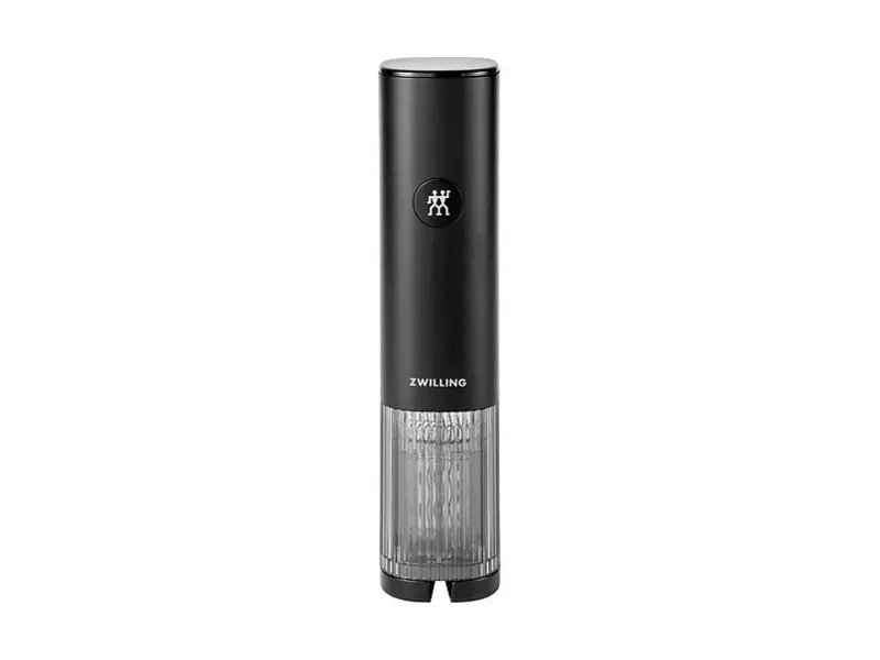 Zwilling Enfinigy elektrisk vinöppnare i matt svart med laddstation