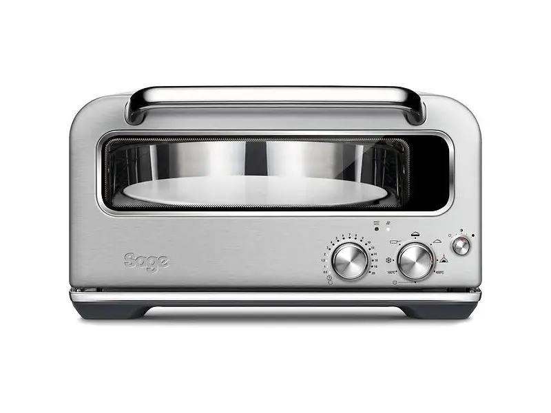 Sage The Smart Oven Pizzaiolo, elektrisk bänkugn i rostfritt stål med glaslucka