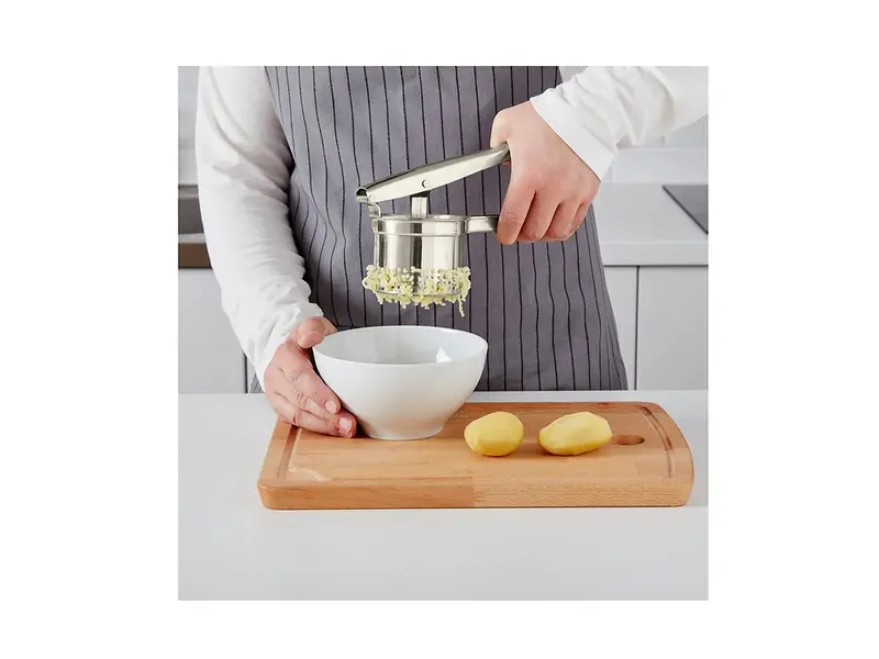 IKEA IDEALISK potatispress i rostfritt stål, gjuten i ett stycke