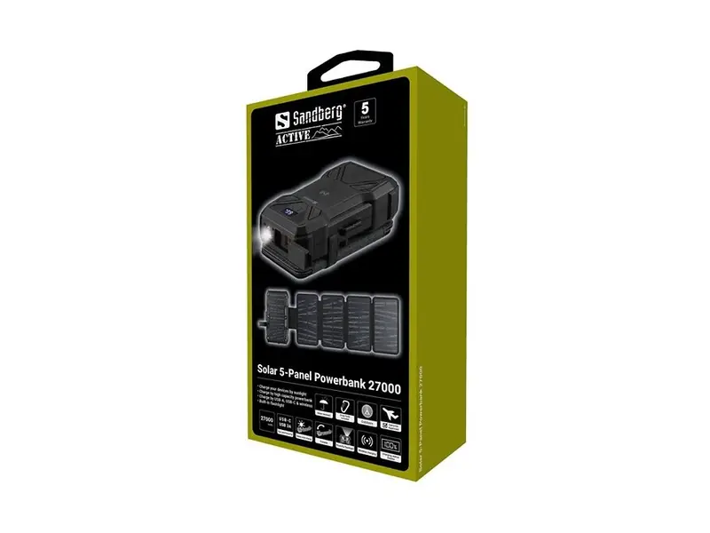 Sandberg Solar 5-Panel Powerbank 27000 mAh