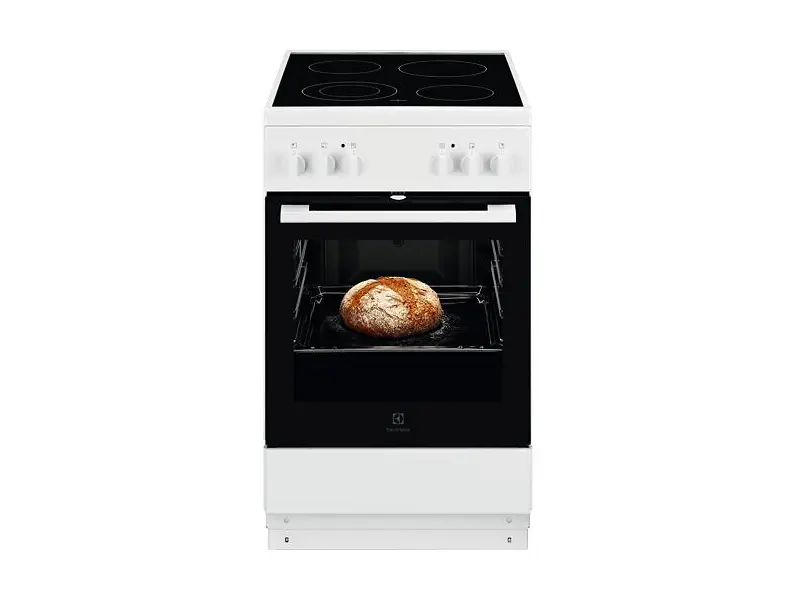Vit Electrolux LKR5000S0W, 50 cm smal glaskeramikspis