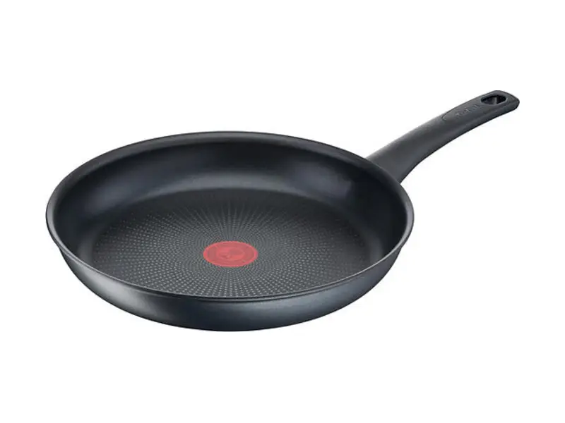 Tefal Easy Chef non-stick-stekpanna i svart aluminium med röd Thermo-Spot-prick i mitten