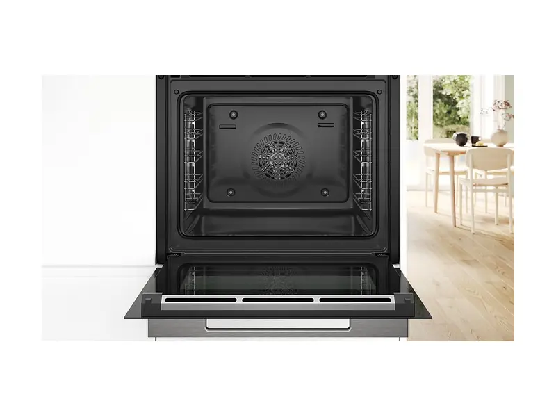 Bosch Serie 8 HBG7742B1 inbyggnadsugn i svart med luckan öppen